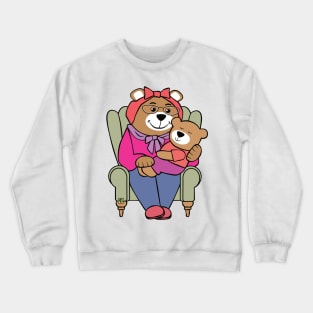 Grandma Bear and Grandchild Crewneck Sweatshirt